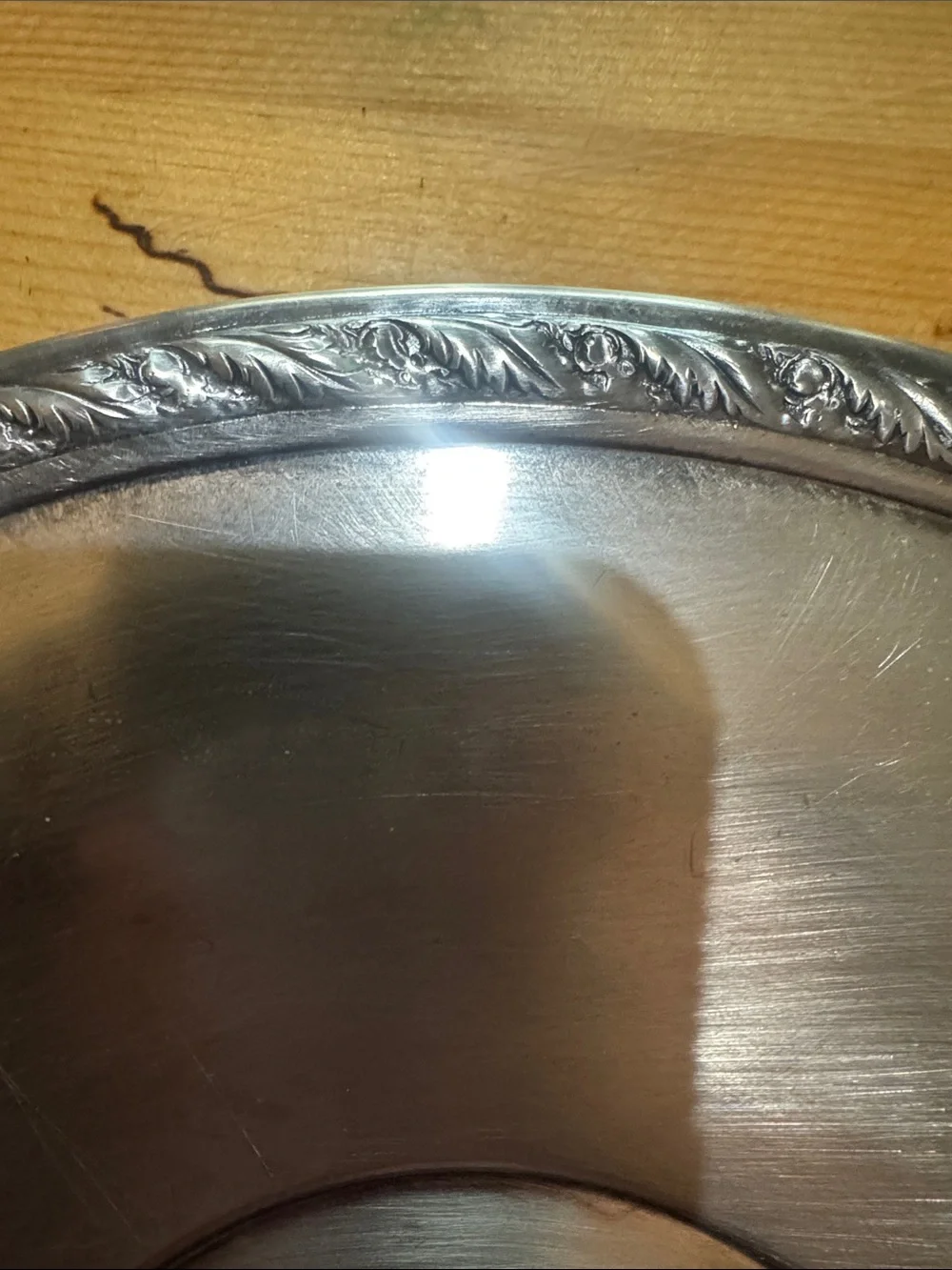 Silver Decorative Metal Serving Tray - Classic Home Kitchen Accent